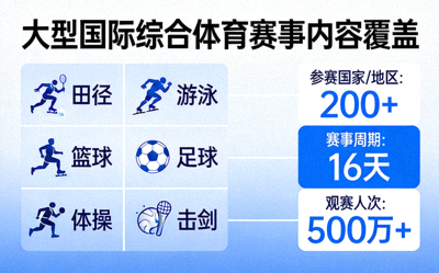 大型国际综合体育赛事内容覆盖